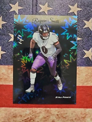 Roquan Smith 2024 Panini Prestige Xtra Points Black 1 of 1 Baltimore Ravens 1/1 - Image 1 of 4
