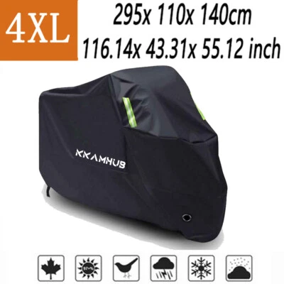 4XL Waterproof Motorcycle Cover Protector For Winter Outside Storage Snow Rain - Imagem 1 de 4