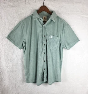 Dandy Del Mar The Tropez Shirt Gulf Blue Terry Cloth Top Size Medium - Picture 1 of 11