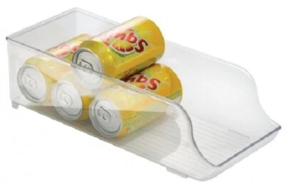 Interdesign FRIDGE BINZ CAN ORGANISER 13.7x35x10cm Refrigerator Safe CLEAR - Image 1 of 2