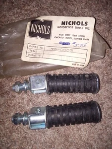 Vintage Yamaha YL1 YL1E NOS OEM Passenger Foot Rest pair Assembly # 120-27430-01 - Picture 1 of 2