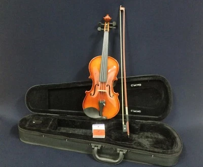 Handmade Kapok V005 1/4 Size Violin +Foam Case,Chin Rest,Bow,Rosin,String Adjust - Image 1 of 4