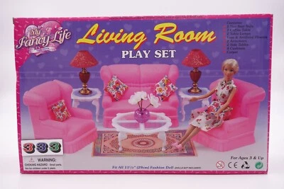 GLORIA My Fancy Life Living Room Play Set (9704) doll house furniture