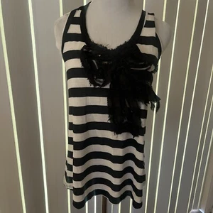 Annabelle Damen gestreiftes schwarzes Tanktop Größe XL - Bild 1 von 5