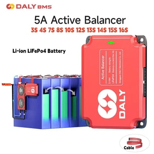 Balanceador activo Daly BMS 3S 4S 7S 8S 10S 12S 13S 14S 15S 16S Li-ion LiFePo4 5A - Imagen 1 de 24