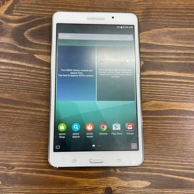 Samsung Galaxy Tab 4 Nook SM-T230NU – 8GB – 7″ Wi-Fi Tablet – White - Image 1 of 4