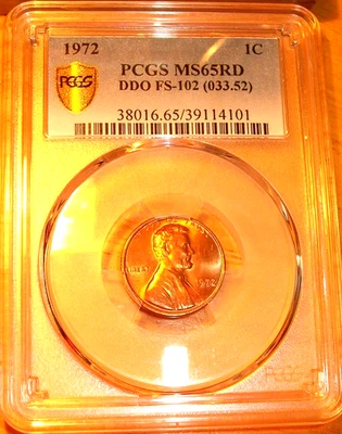 1972 Doubled Die Obverse # 2 (FS-102) Lincoln Cent-PCGS MS-65 RED-4101-FREE SHIP - Image 1 of 4
