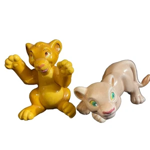 Disney The Lion King Simba and Nala Ceramic Figurines - Picture 1 of 9
