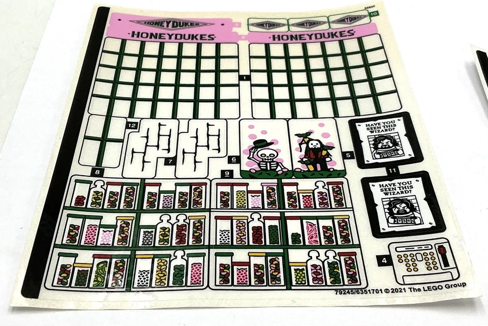 Lego New Sticker Sheet for Set 76388 Hogsmeade Village Visit - Image 1 of 1