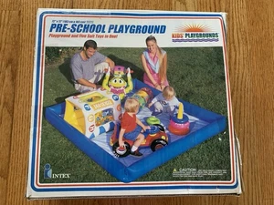 PARCO GIOCHI PRESCOLARE INTEX vintage 2000 e cinque giocattoli morbidi in uno!  72x72 - Foto 1 di 8