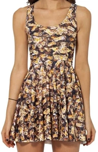 BLACKMILK Bee Reversible Skater Dress SIZE XL Sleeveless black milk - Picture 1 of 6