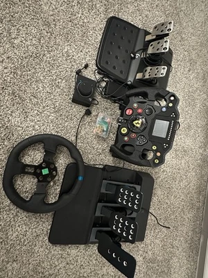 Logitech G29 PRO + Raptor Racing Formula Style Steering Wheel - Image 1 of 4