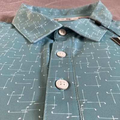 Camisa Polo de Golf Walter Hagen Perfect 11 Para Hombres 2XL Club de Golf AOP Transpirable Nueva Con Etiquetas Foto 1 de 4