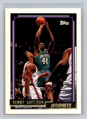 1992-93 Topps Gold #21 Kenny Gattison Charlotte Hornets Basketball Card - Image 1 of 2