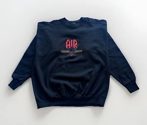 Vintage 1990s Air Jordan Embroidered Crewneck Pullover Sweatshirt Gr. M Neu - Bild 1 von 9