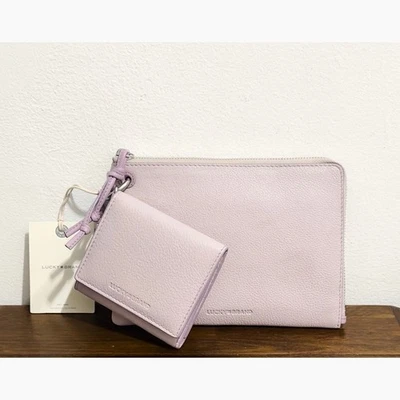 NWT: Lucky Brand - Women's Grey Lilac, Leather, Amie Wristlet and Wallet - Image 1 of 4