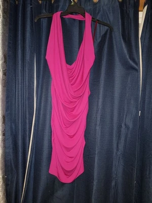 NEW Artelier Nicole Miller Womens Dress Size L Purple Sheath Halter NWT - Image 1 of 4