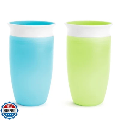 Munchkin Sippy Tazas para Niños Pequeños 1-3, Taza Milagro 360 a Prueba de Derrames, 10 Onzas,  Foto 1 de 4