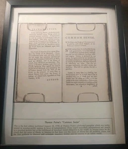 Thomas Paine's "Common Sense" Reclaimed Page - Picture 1 of 3