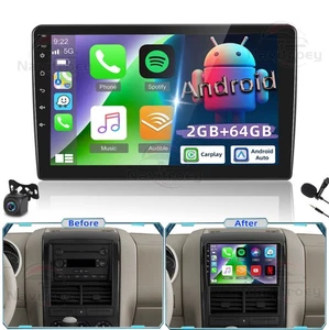 2+64G For 2006-2010 Ford Explorer Carplay Radio Android 15 GPS NAVI WIFI +Camera - Bild 1 von 22