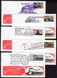 1999 Famous Trains Set(3333-3337) FIVE Great Southern Cover Pictorial FDCs NP194 - Picture 1 of 1