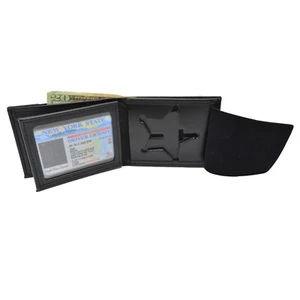 Perfect Fit Florida Sheriff 5 PT Star Badge Wallet Bifold Credit Card Holder - Picture 1 of 9