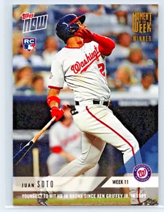 Topps Now Moment of the Week 2018 dorado/779, novato Juan Soto #mow-11w - Imagen 1 de 2