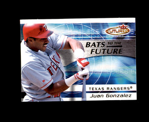 2001 Fleer Futures Bats to the Future #BF17 Juan Gonzalez Texas Rangers