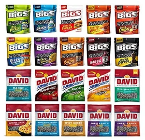 Sunflower Seeds Ultimate Variety Pack by BIGS and DAVID | 20 Unique Flavors And - Picture 1 of 6