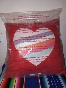 Target Spritz Valentine's Day 2022 Retro Red Striped Heart Throw Pillow New! ❤️ - Picture 1 of 2