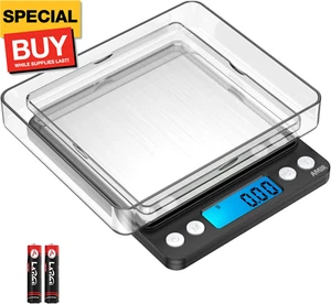 Digital Kitchen Scale, 500g/0.01g Mini Pocket Jewelry Scale, Cooking Food Scale - Picture 1 of 9