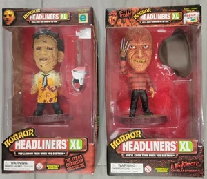 Freddy And Leatherface Horror Headliners XL - Picture 1 of 11