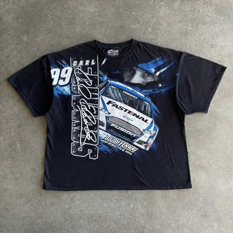 Vintage Y2K Nascar AOP Racing Shirt Mens XXL Cover