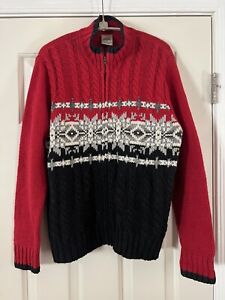 High Sierra Women’s cable knit cardigan sweater size M. VTG