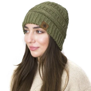 Cappello invernale uomo donna lavorato a maglia teschio morbido baggy berretto oversize cappello da sci - Foto 1 di 13