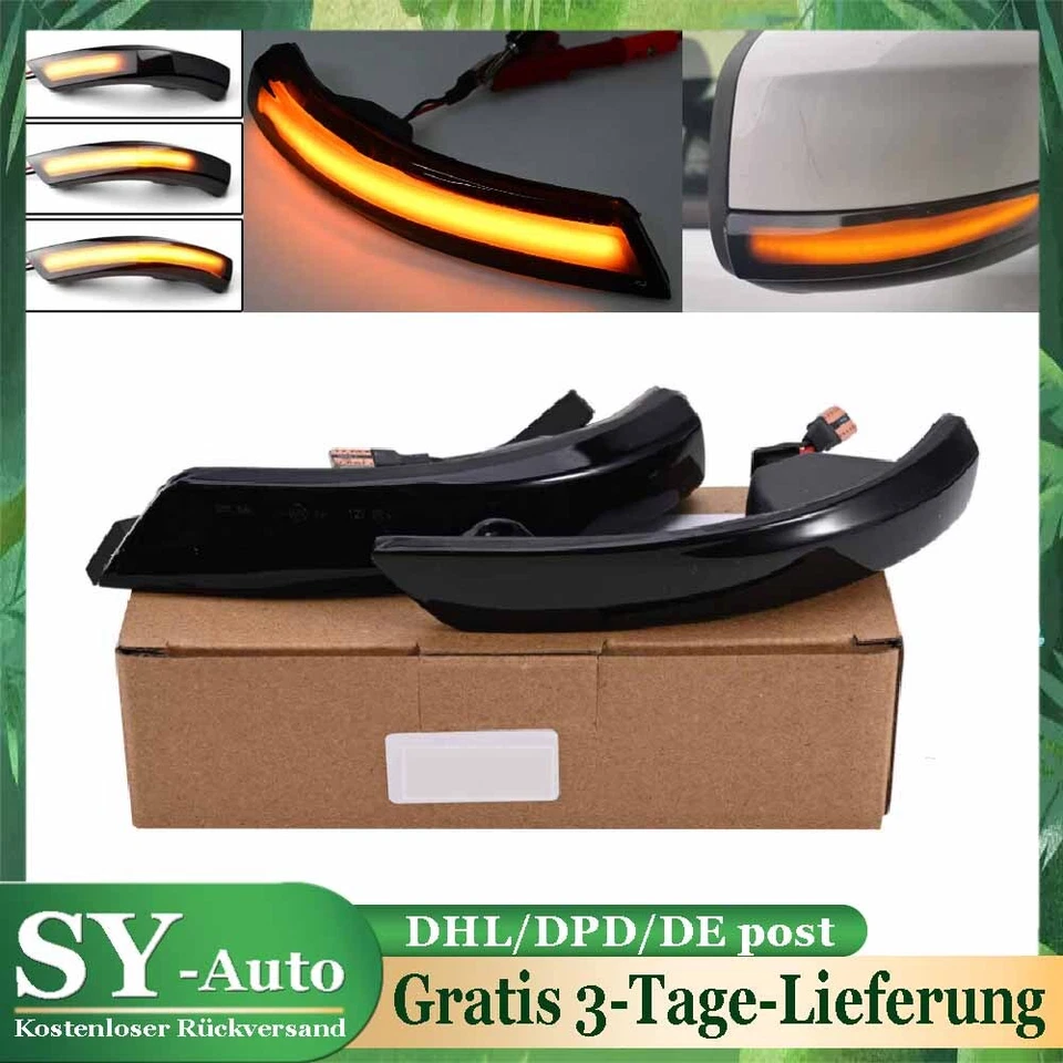 2 frecce specchietto retrovisore a LED per Ford Focus II III MK2 MK3 Mondeo IV MK4 - Immagine 1 di 4