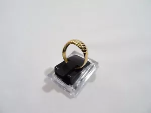 BIJOU BAGUE OR 14 CARATS TORSADE GOLD RING - Picture 1 of 13