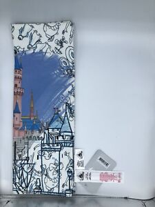 Disney Parks Ink & Paint Animated Characters Cinderella Castle Fabric Placemat
