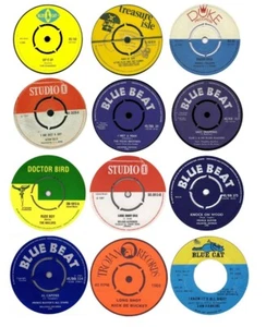 12x10cm Reggae Records Vinyl Stickers duke blue beat trojan cat retro laptop ska - Imagen 1 de 1