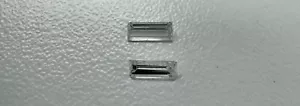Pair Diamonds | SHAPE - Baguette | SIZE 0.17ct each | COLOR E | CLARITY - VS - Picture 1 of 5