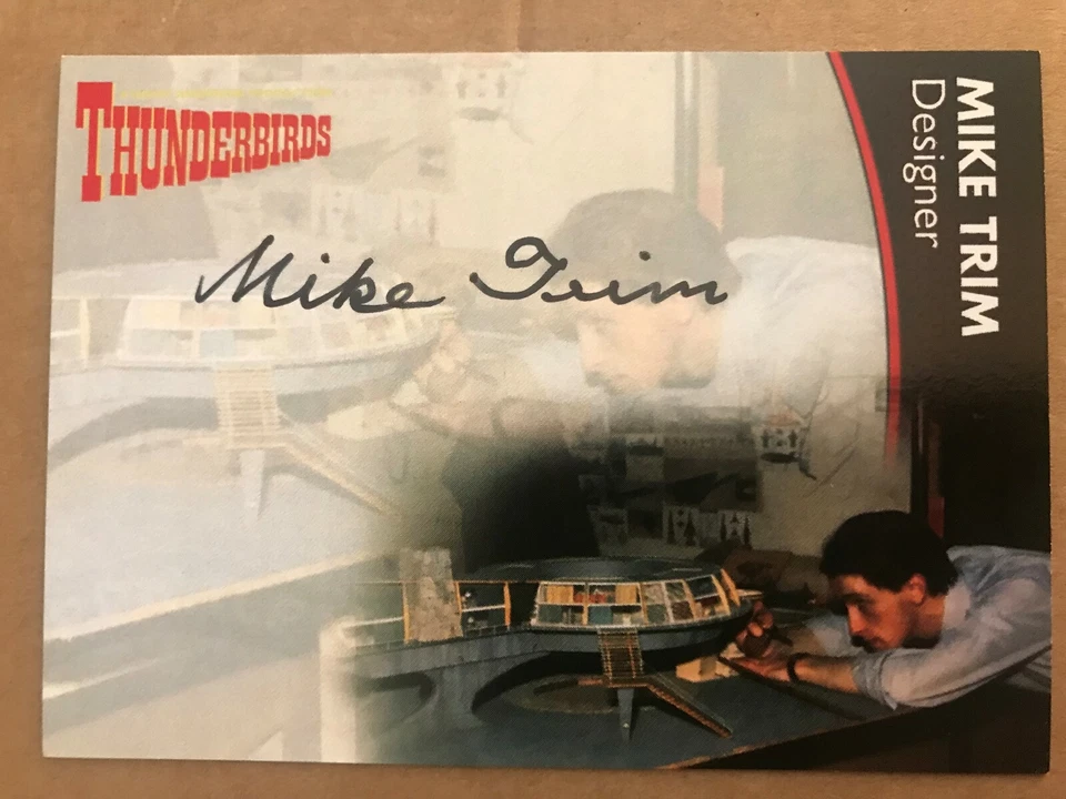 THUNDERBIRDS SERIES 2: AUTOGRAPH CARD: MIKE TRIM - DESIGNER MT1 - Image 1 of 1