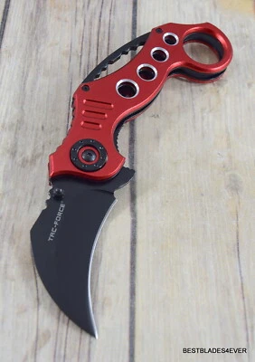 НОЖ КЕРАМБИТ 7,5 ДЮЙМА TACFORCE ПРУЖИННЫЙ АССИТИРОВАННЫЙ С КАРМАННЫМ ЗАЖИМОМ СТАЛЬНОЕ ЛЕЗВИЕ 3CR13  - Изображение 1 из 4