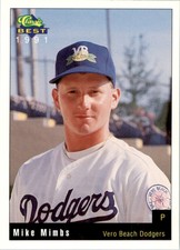 1991 Vero Beach Dodgers Classic/Best #9 Mike Mimbs