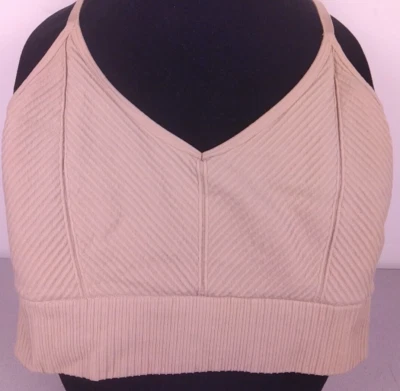 Victoria's Secret PINK Active Beige Pullover Sports Bra Size M.             (41) - Image 1 of 4