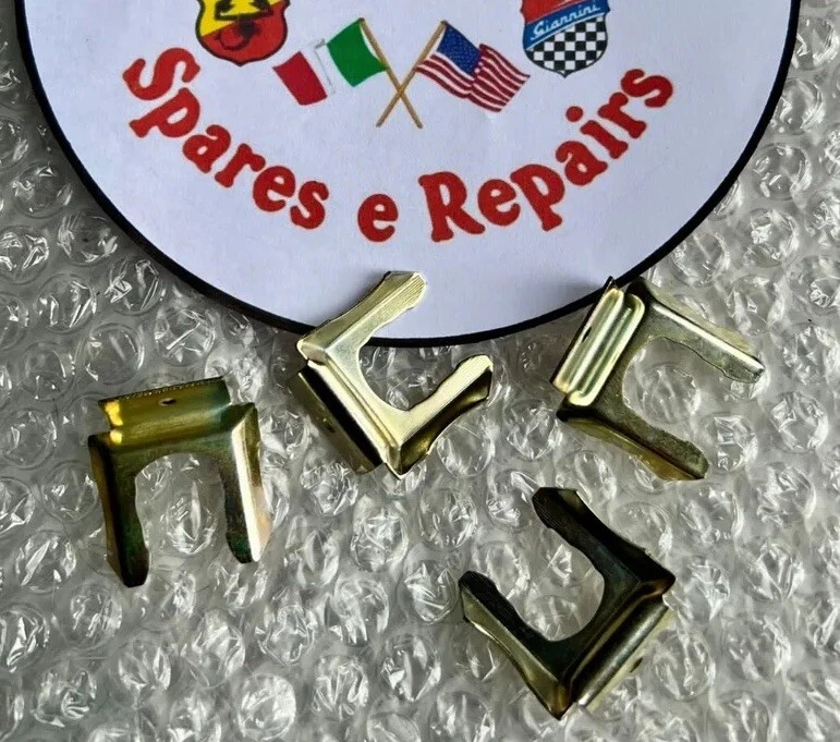 BRAKE PIPE HOSE CLIP  4X CLASSIC FIAT 500 126 900 600 LANCIA ALFA ROMEO X1/9  - Image 1 of 1