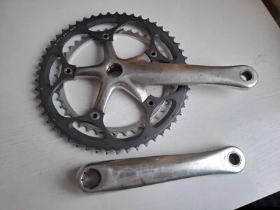 VINTAGE Shimano 105 FC-5502 Double 53/42 172.5 Crankset Chainset Retro Octalink - Bild 1 von 4