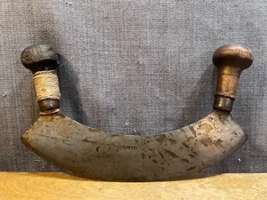Antique Spice Herb Chopper Curved Rocking Mincing Knife Vintage Peugeotfreres - Picture 1 of 10