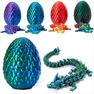 3D Printed Dragons Surprise Dragon Egg Articulating Gemstone Dragon Fidget Toy - Picture 1 of 13