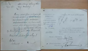 Ejército ruso. 1905. 305o Regimiento de Infantería Bogorodsky. Documentos. 2 hojas - Imagen 1 de 4