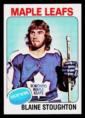 1975-76 Topps Hockey Card #265 Blaine Stoughton Toronto Maple Leafs - Image 1 of 2